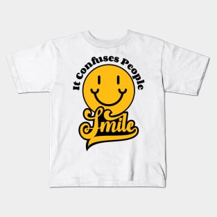 Smile, It Confuses People Kids T-Shirt